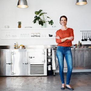 vrouw keuken